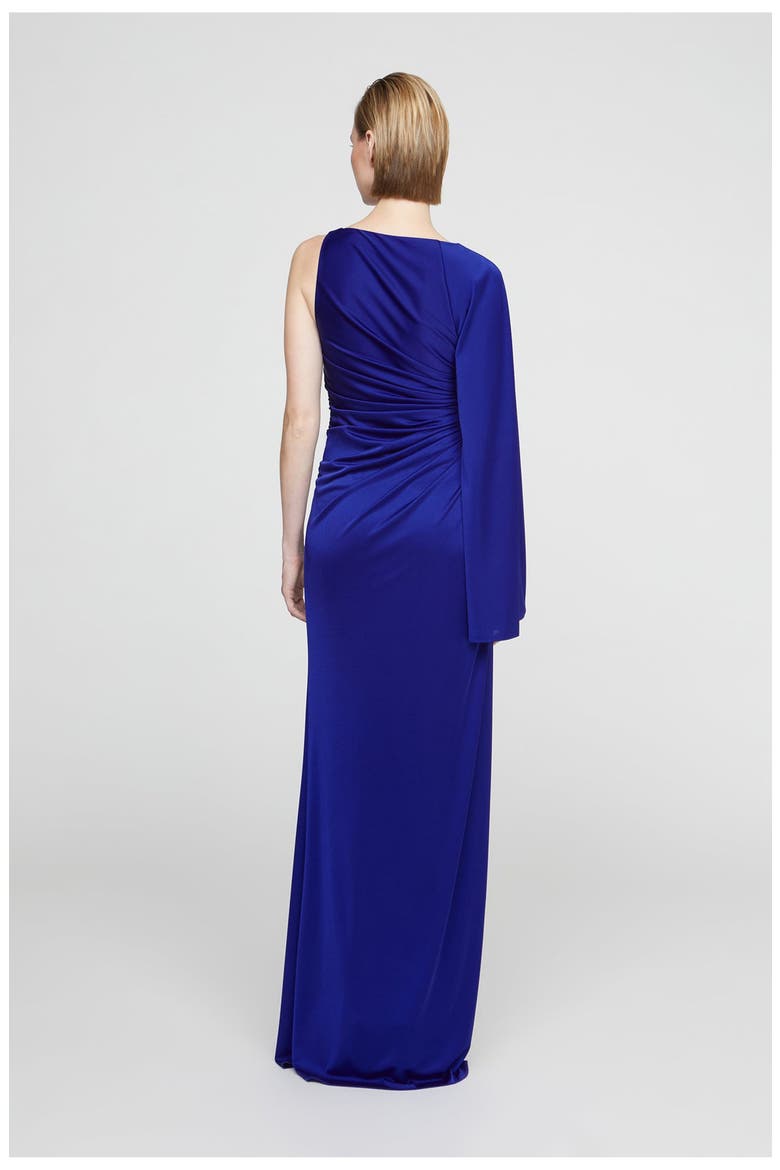 Elyssia Jersey Gown, Alternate, color, Sapphire Stone
