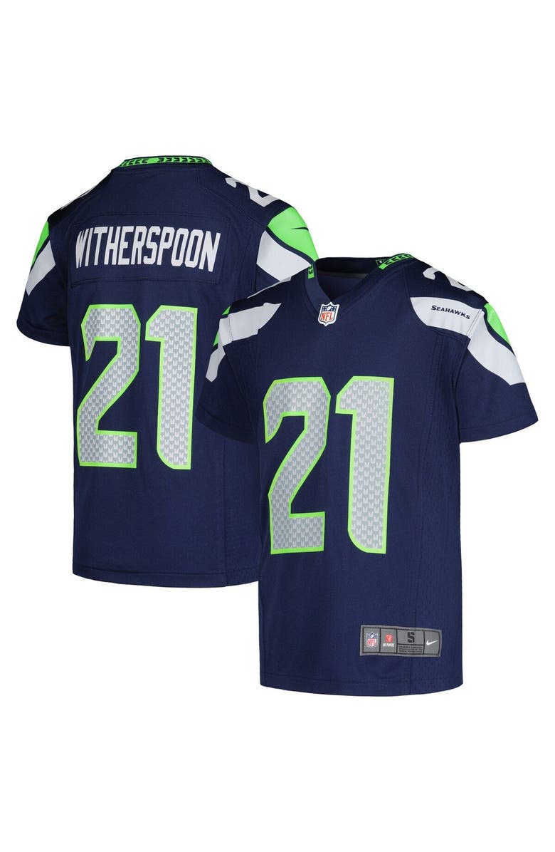 Nike Youth Nike Devon Witherspoon College Navy Seattle Seahawks Game Jersey, Main, color, Navy