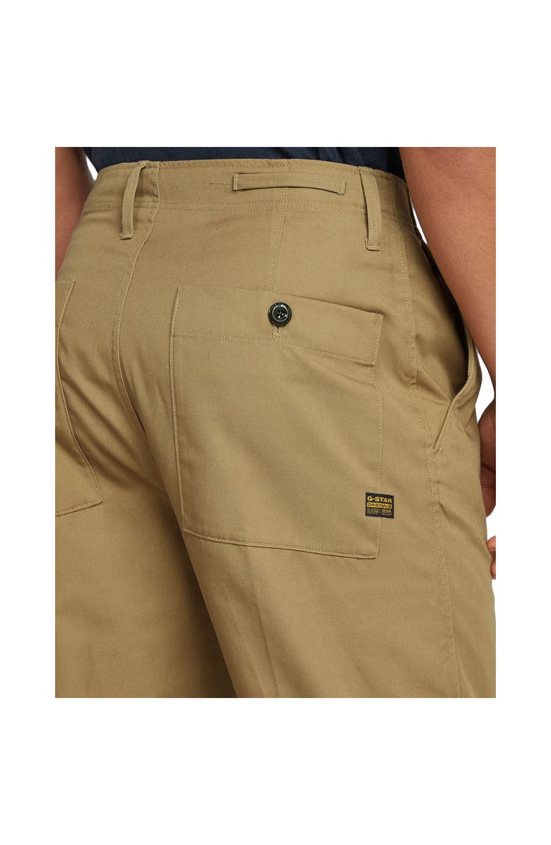 G-STAR Pleated Relaxed Tapered Leg Chinos, Alternate, color, Toffee