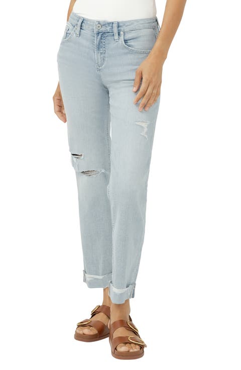 Chelsea Cuffed Boyfriend Jeans (Paradise Cove)