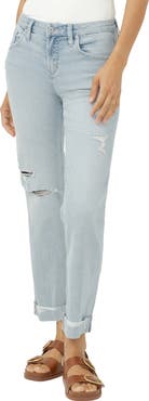 Silver Jeans Co. Chelsea Cuffed Boyfriend Jeans