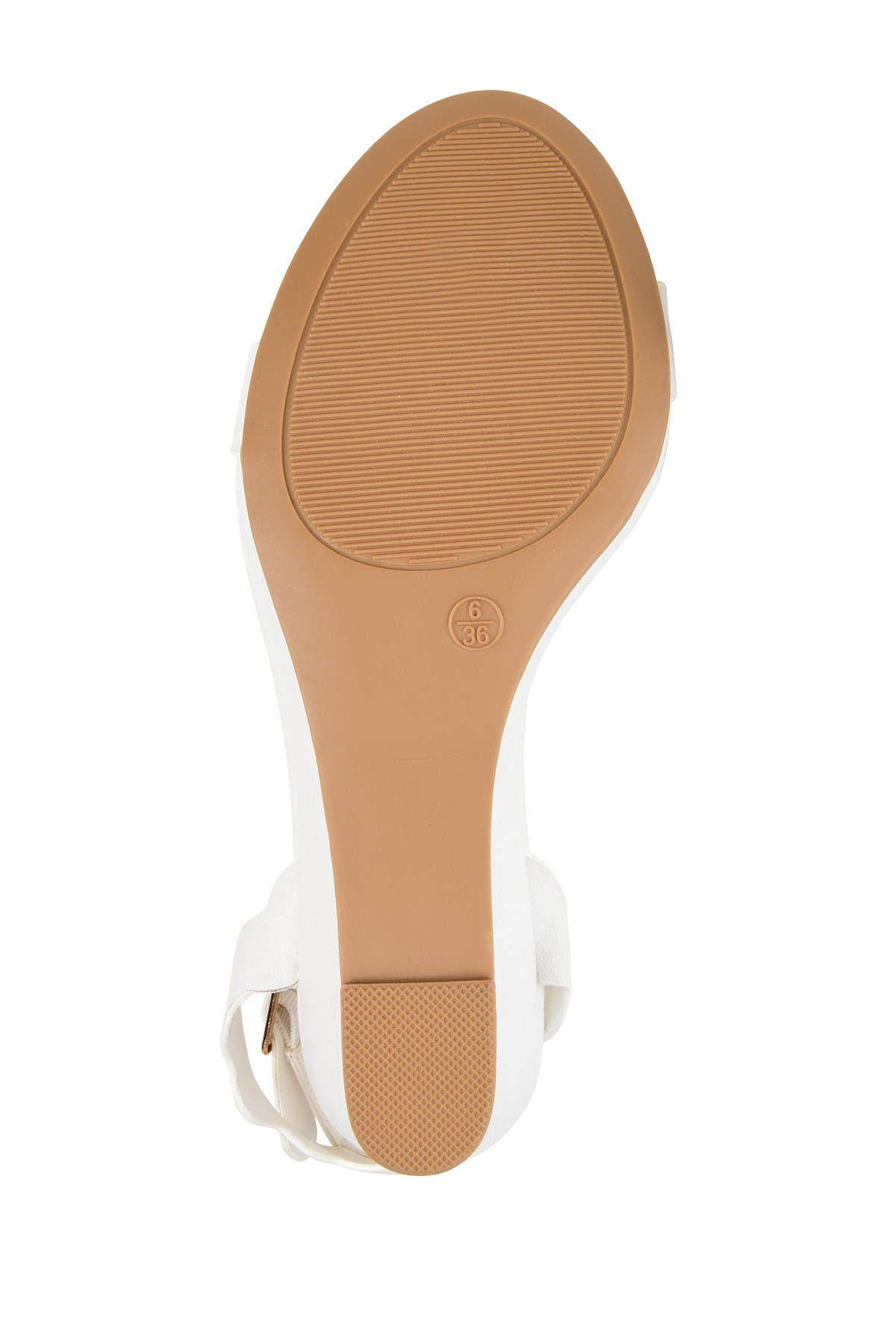 JOURNEE Loucia Wedge Sandal, Alternate, color, WHITE