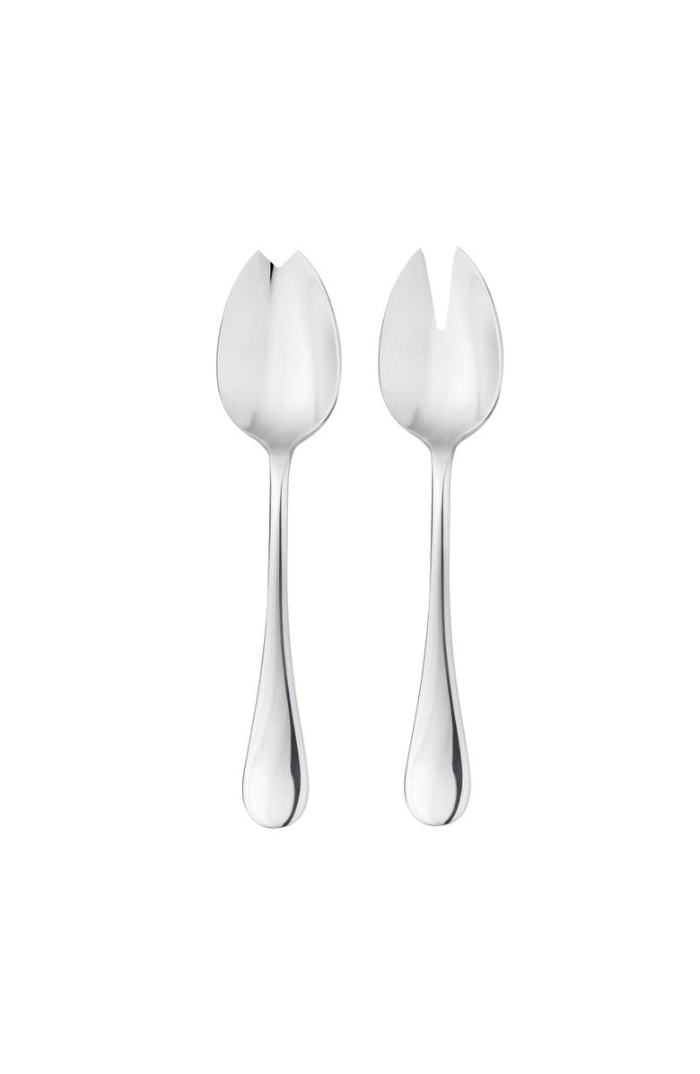 Mepra Brescia Salad Serving Set - 2 Pieces, Alternate, color, Silver
