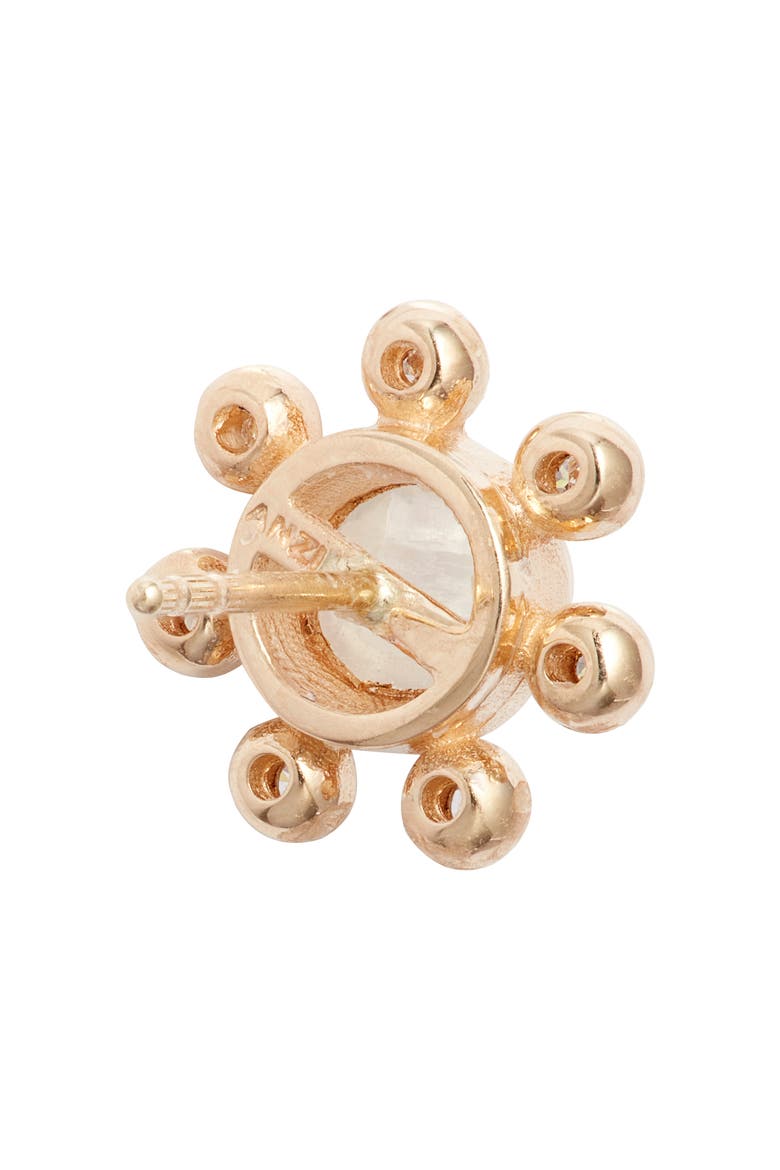 Dew Drop Marine Étoile Studs, Alternate, color, Gold Moonstone