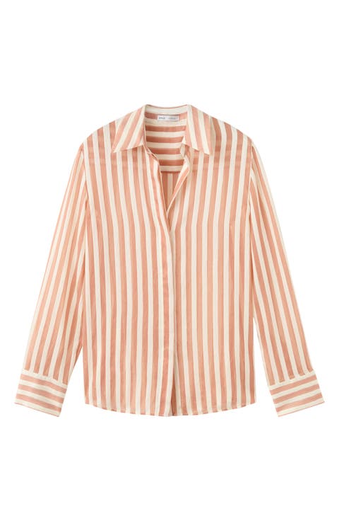 Stripe Woven Shirt (Regular & Plus)