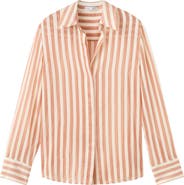 MANGO Stripe Woven Shirt