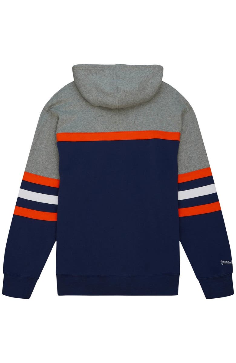 Mitchell & Ness Men's Mitchell & Ness Navy Syracuse Orange Head Coach Pullover Hoodie, Alternate, color, 