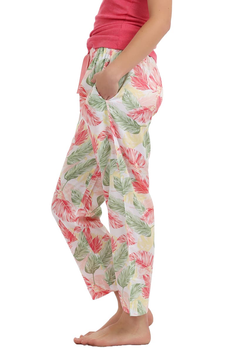 Papinelle Faye Floral Print Cotton Sateen Pajama Pants, Alternate, color,