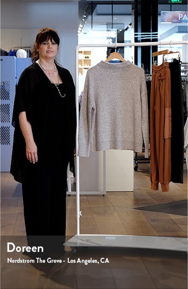 Marled Funnel Neck Wool Blend Sweater, sales video thumbnail