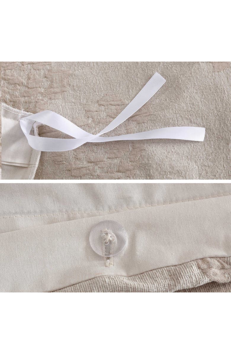 Vera Wang Roses Cotton Duvet Set, Alternate, color, Beige