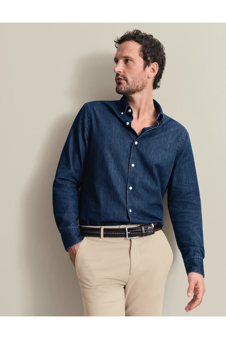Denim Shirt, Alternate, color, Indigo Blue