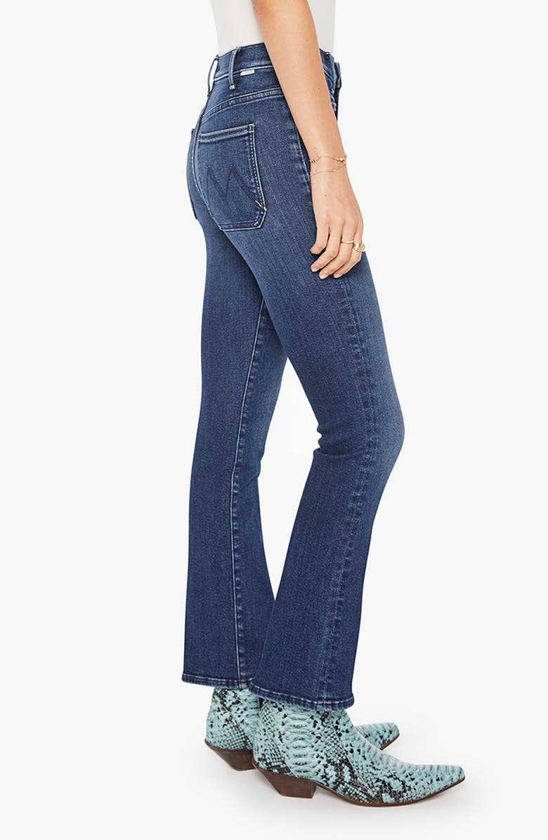 MOTHER The Patch Pocket Insider Flood Bootcut Jeans, Alternate, color, You Are A Riot