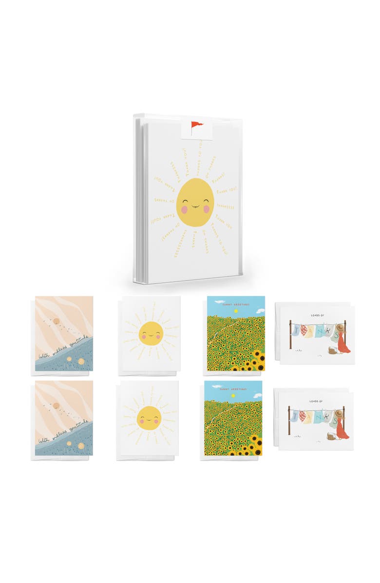 Ramus & Co Sunny Thanks Greeting Card Pack Assorted Set, Main, color, Multi-Pack