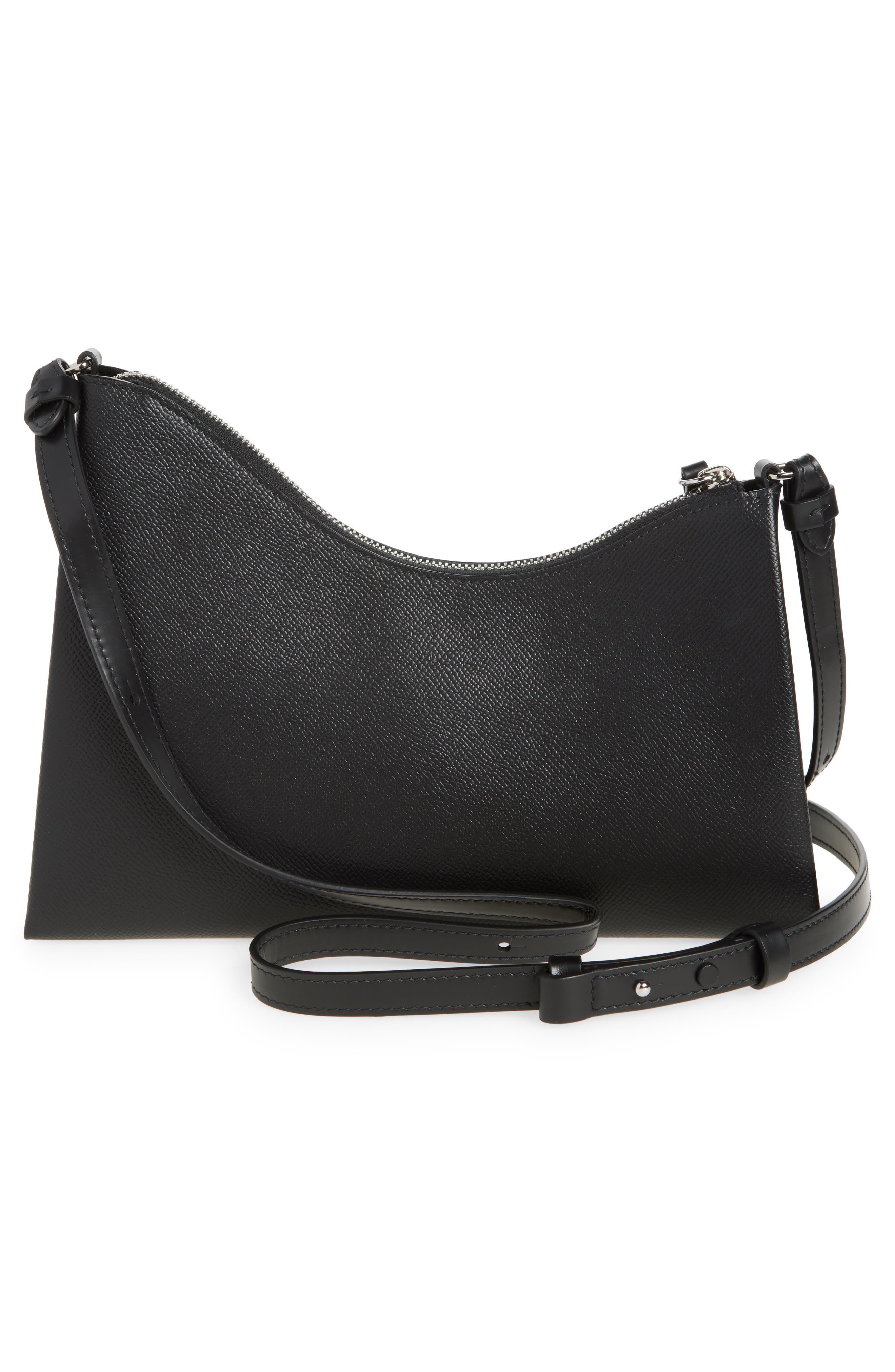 Maison Margiela Small Snatched Leather Shoulder Bag, Alternate, color, 