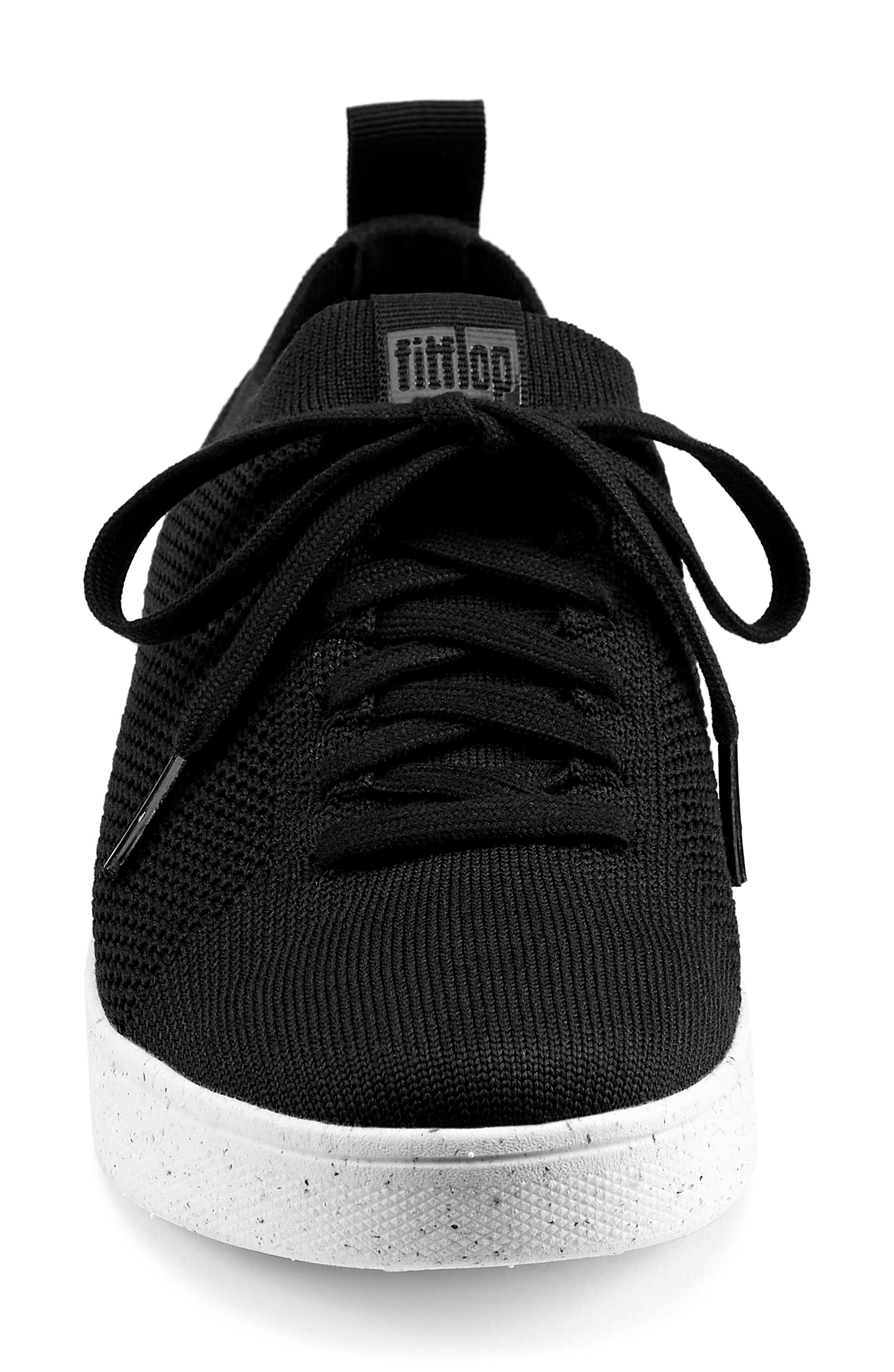 FitFlop Rally Knit Sneaker, Alternate, color, Black