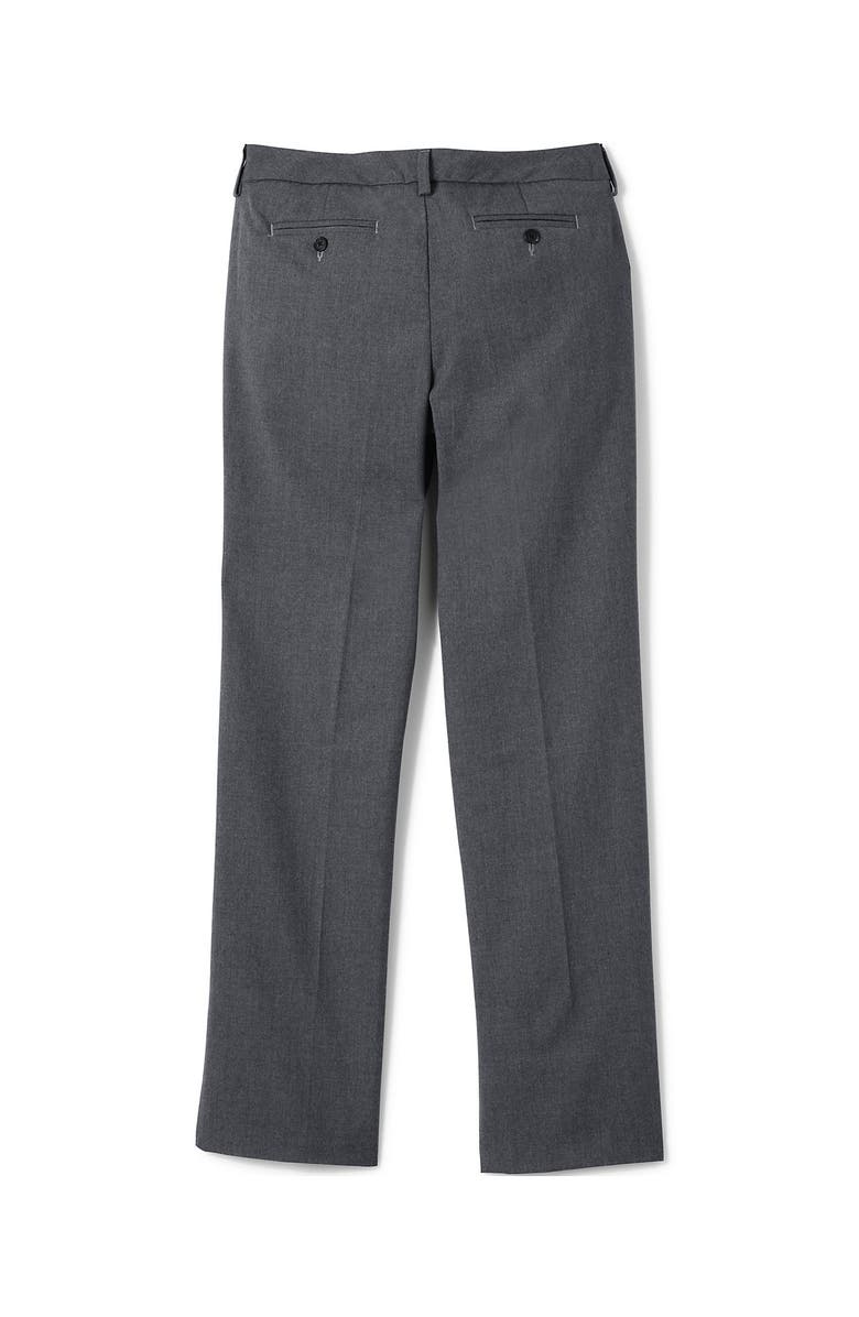 Lands' End Plain Front Dress Pants, Alternate, color, Gray