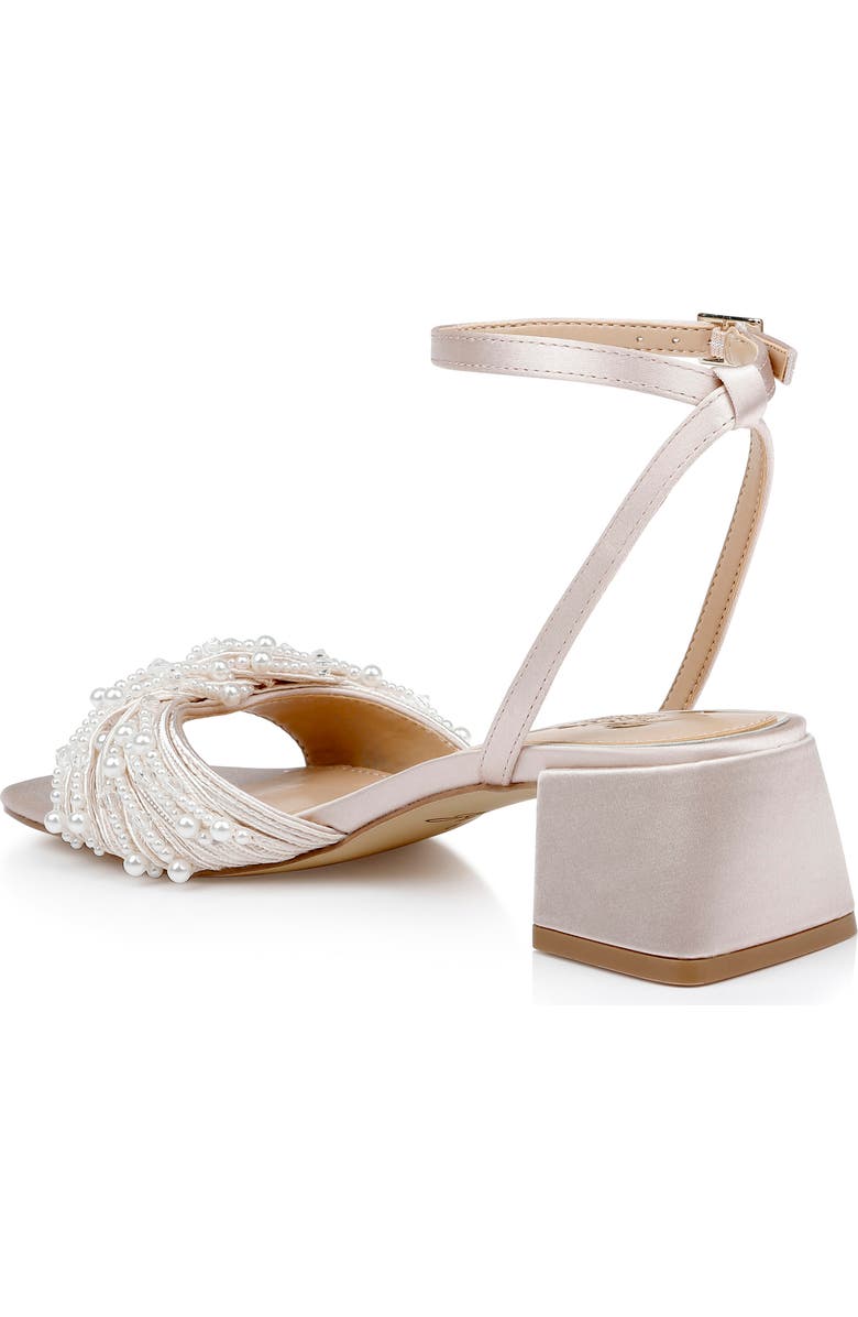 Jewel Badgley Mischka Fallon Ankle Strap Sandal, Alternate, color, Champagne Satin