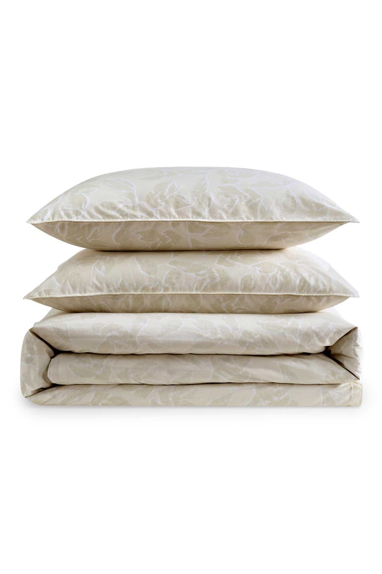 Yellow Leaves 200 Thread Count Cotton Comforter & Shams Set, Main, color, LIGHT / MEDIUM YELLOW