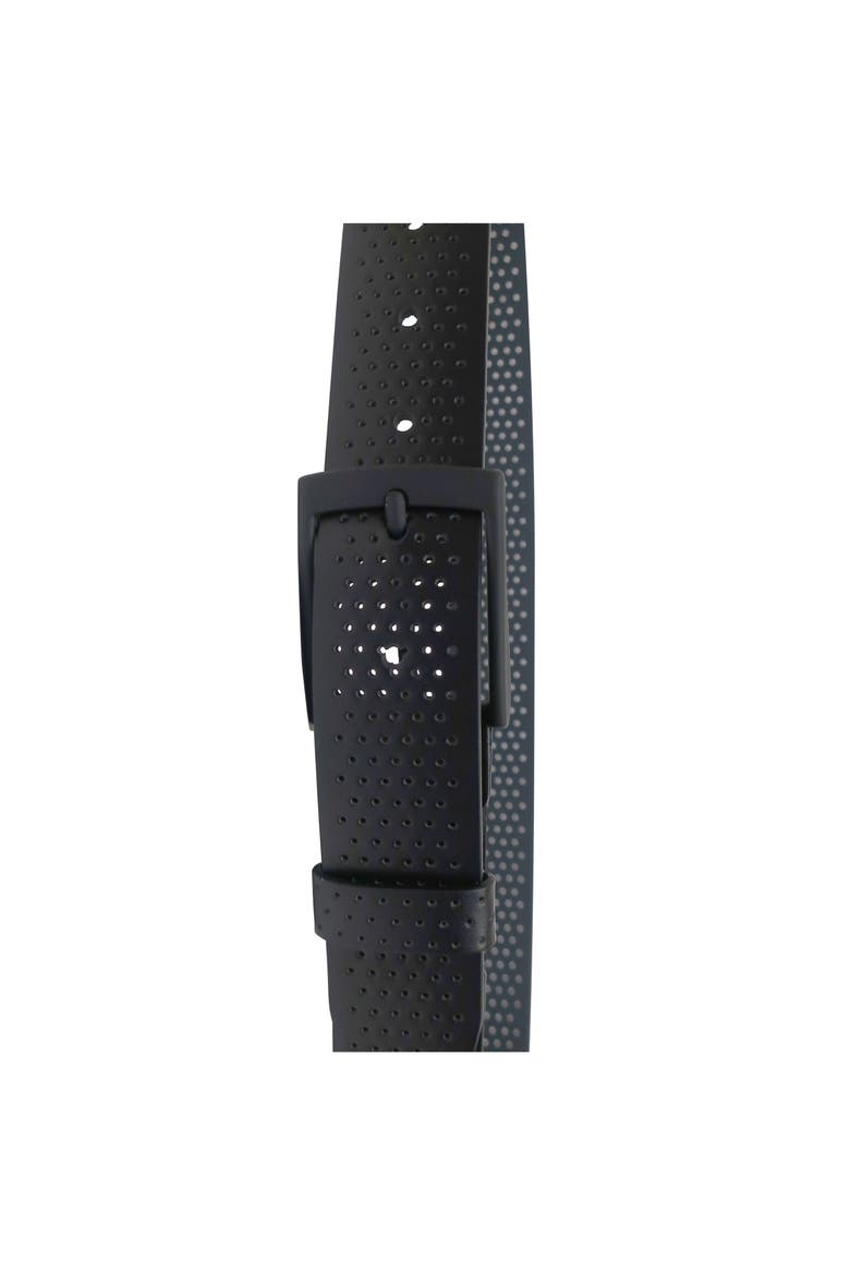 Comfort Stretch Perforated Leather Golf Belt, Alternate, color, Black
