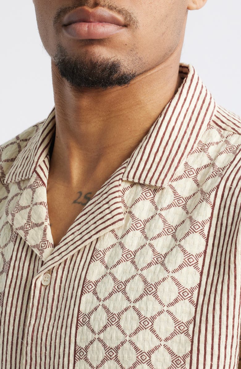 Native Youth Kinsley Boxy Camp Shirt, Alternate, color, 