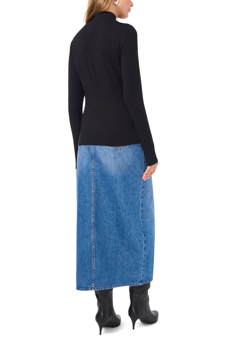 Mock Neck Top, Alternate, color, RICH BLACK