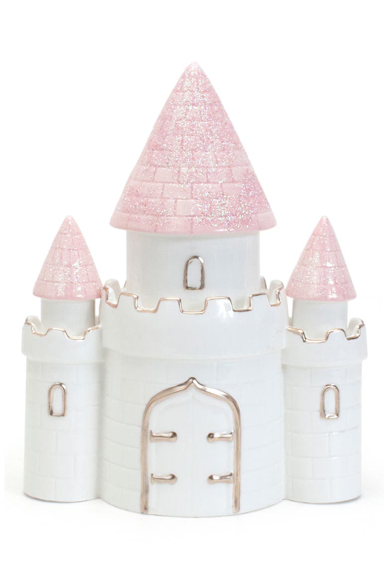 Ceramic Castle Bank, Main, color, PINK/ WHITE