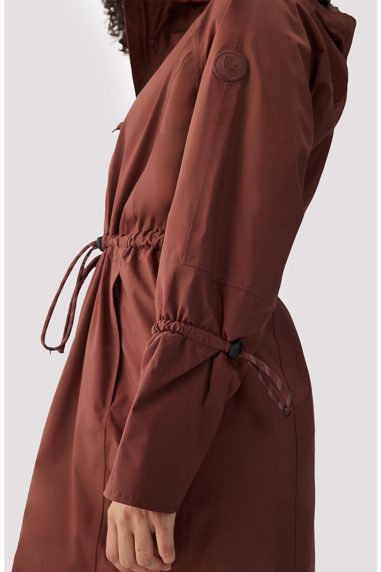 Piper Water-Repellent Rain Jacket, Alternate, color, SIENNA