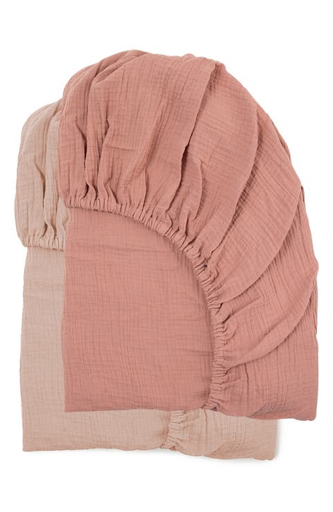 Assorted 2-Pack Muslin Crib Sheets (Baby)