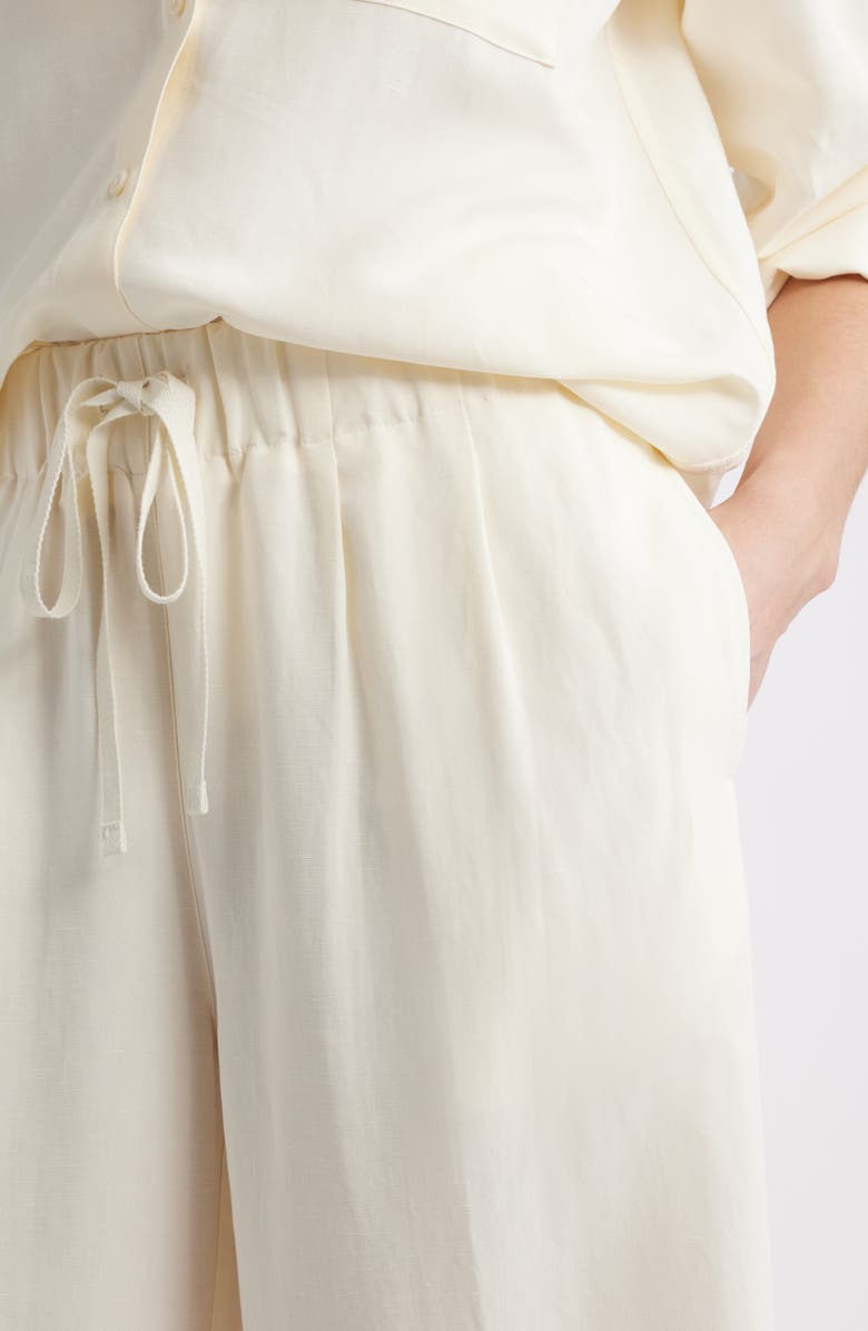 Nordstrom Wide Leg Crop Pants, Alternate, color, Ivory Tofu