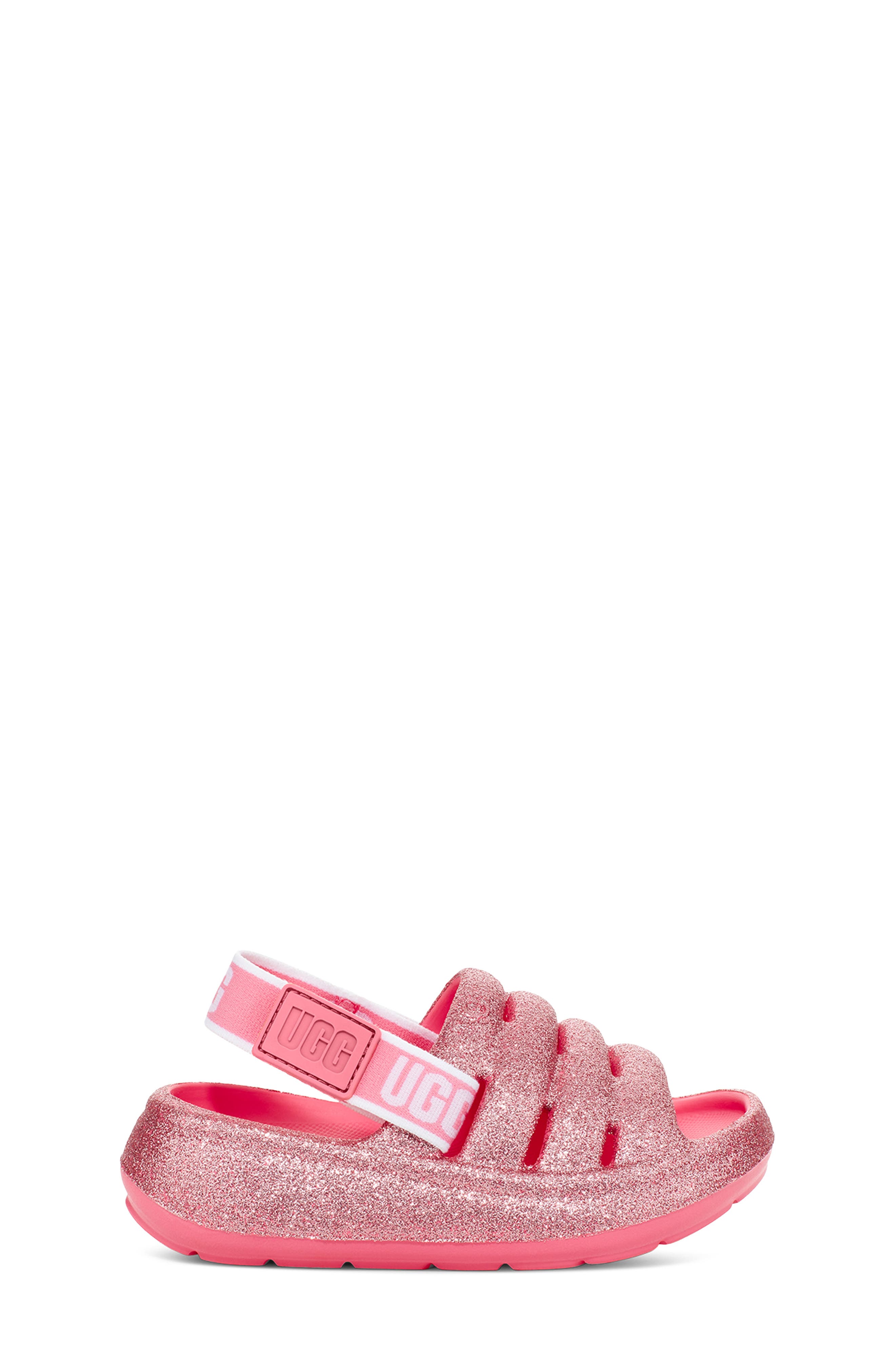 UGG<sup>®</sup> Kids' Sport Yeah Glitter Slingback Sandal, Alternate, color, 