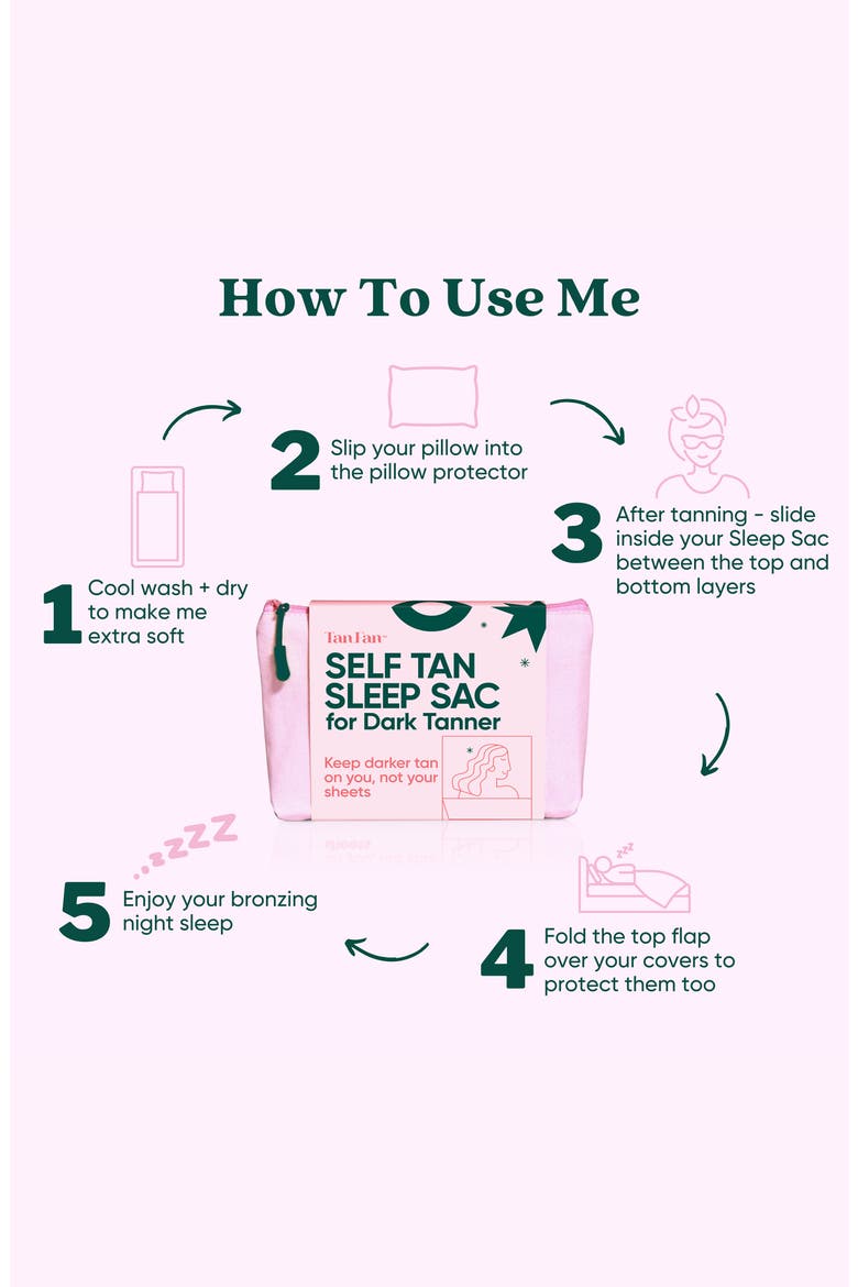 Self Tan Sleep Sac for Dark Tanner, Alternate, color, PINK