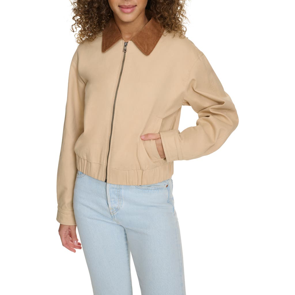 Levi's Laydown Collar Jacket In Tan