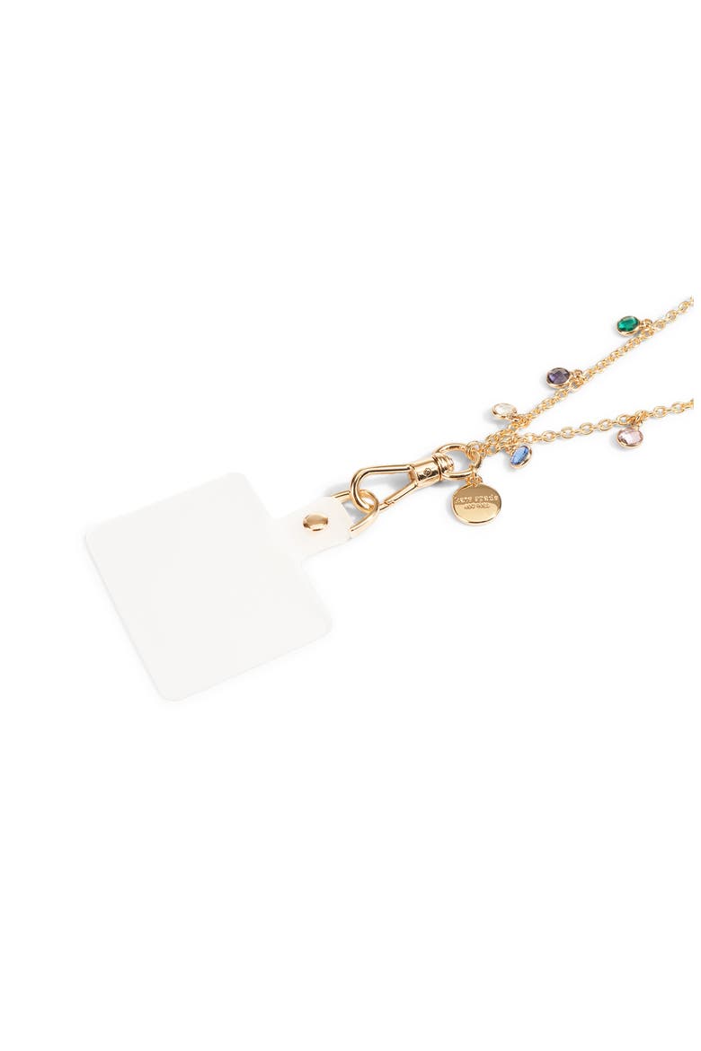 high shine charm phone crossbody chain, Alternate, color, HIGH SHINE