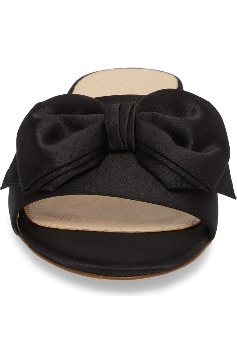 J.Crew Knotted Satin Bow Slide, Alternate, color,