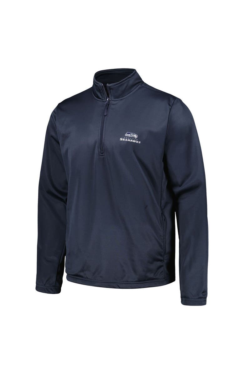 DUNBROOKE Men's Dunbrooke Navy Seattle Seahawks All-Star Tech Quarter-Zip Top, Alternate, color, Navy