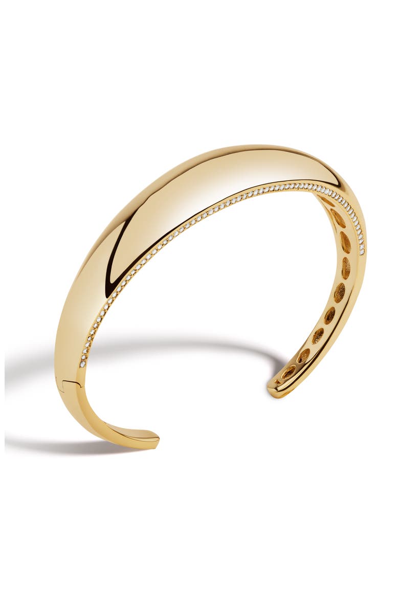 Edie Hinged Cuff Bracelet, Main, color, GOLD