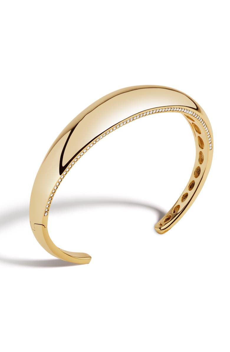 V.BELLAN Edie Hinged Cuff Bracelet, Main, color, Gold