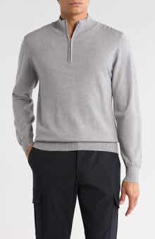 T.R. PREMIUM Slim Fit Quarter Zip Sweater