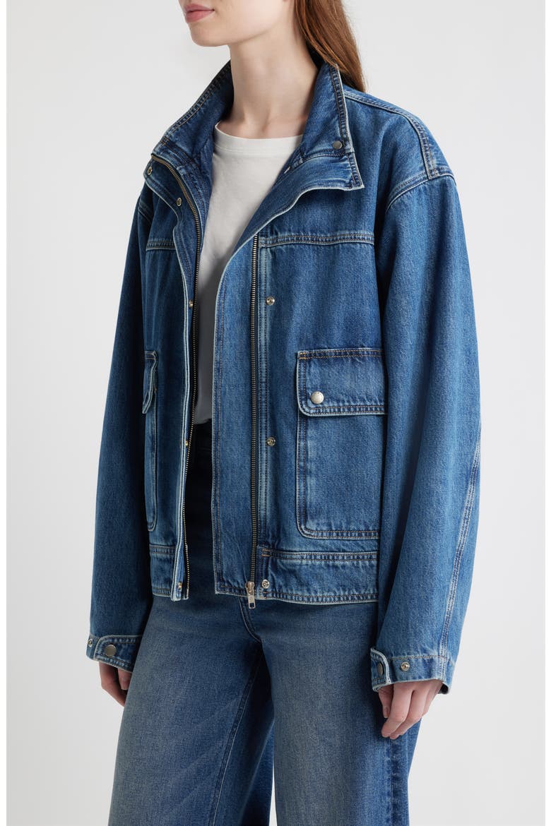 Sophia Denim Jacket, Alternate, color, EASTON