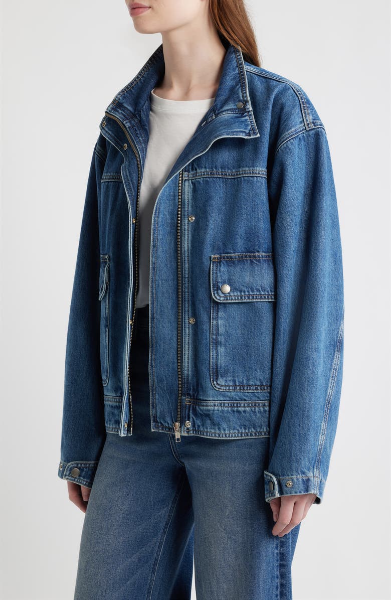 rag & bone Sophia Denim Jacket, Alternate, color, Easton