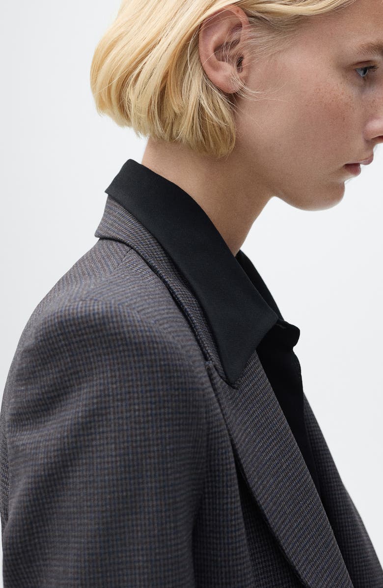 MANGO Slim Fit Micro Houndstooth Sport Coat, Alternate, color, 