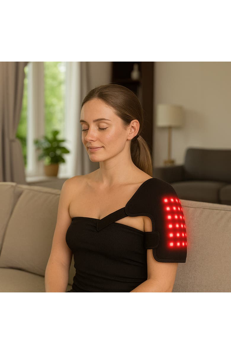 PURSONIC Red Light Therapy Shoulder Pad, Alternate, color, Black