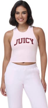 Juicy Couture High Neck Crop Tank Top