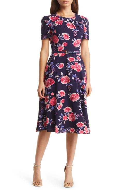 Floral Print Midi Dress