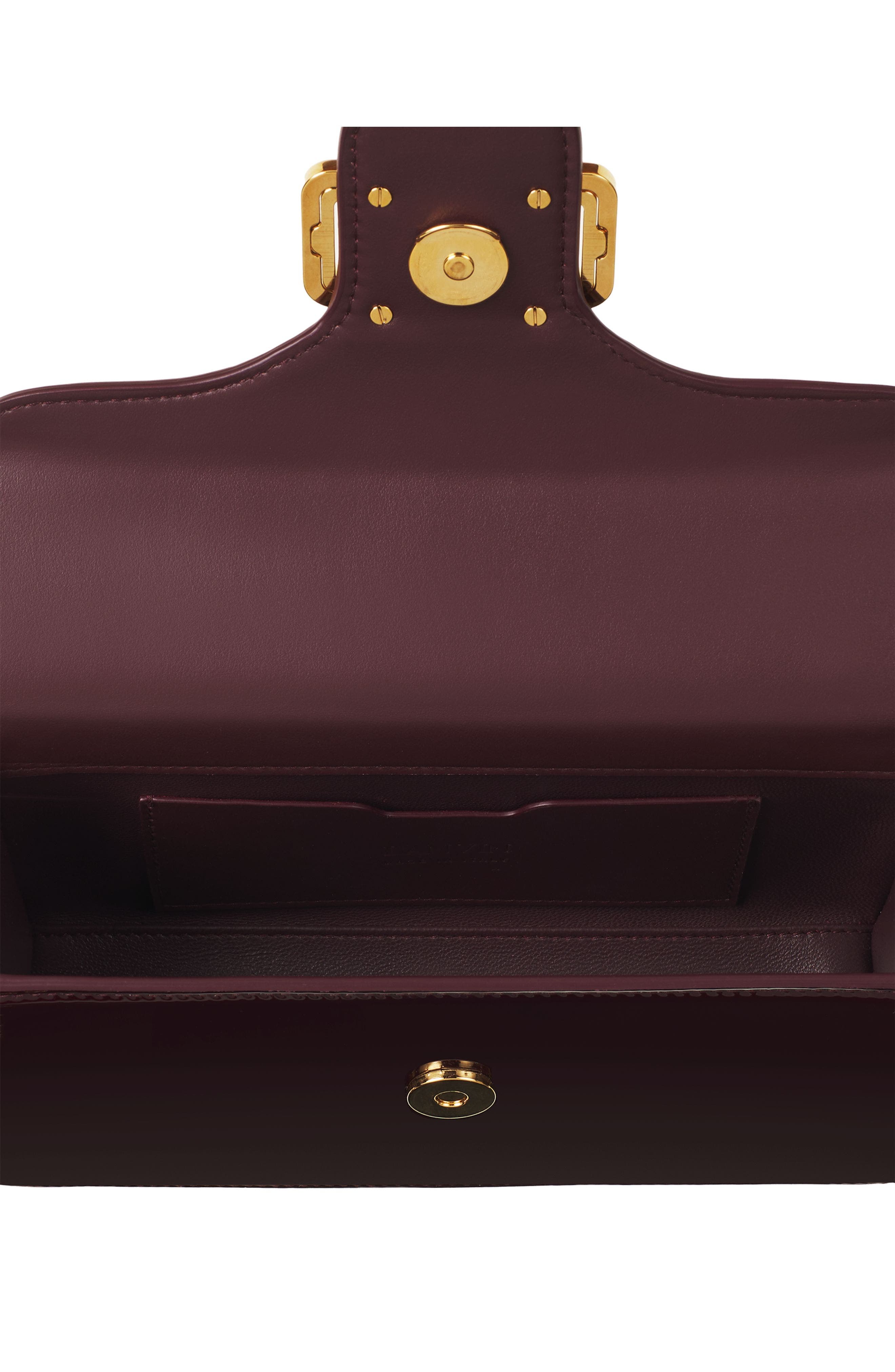 Lanvin Pencil Cat Nano Patent Leather Bag, Alternate, color, 