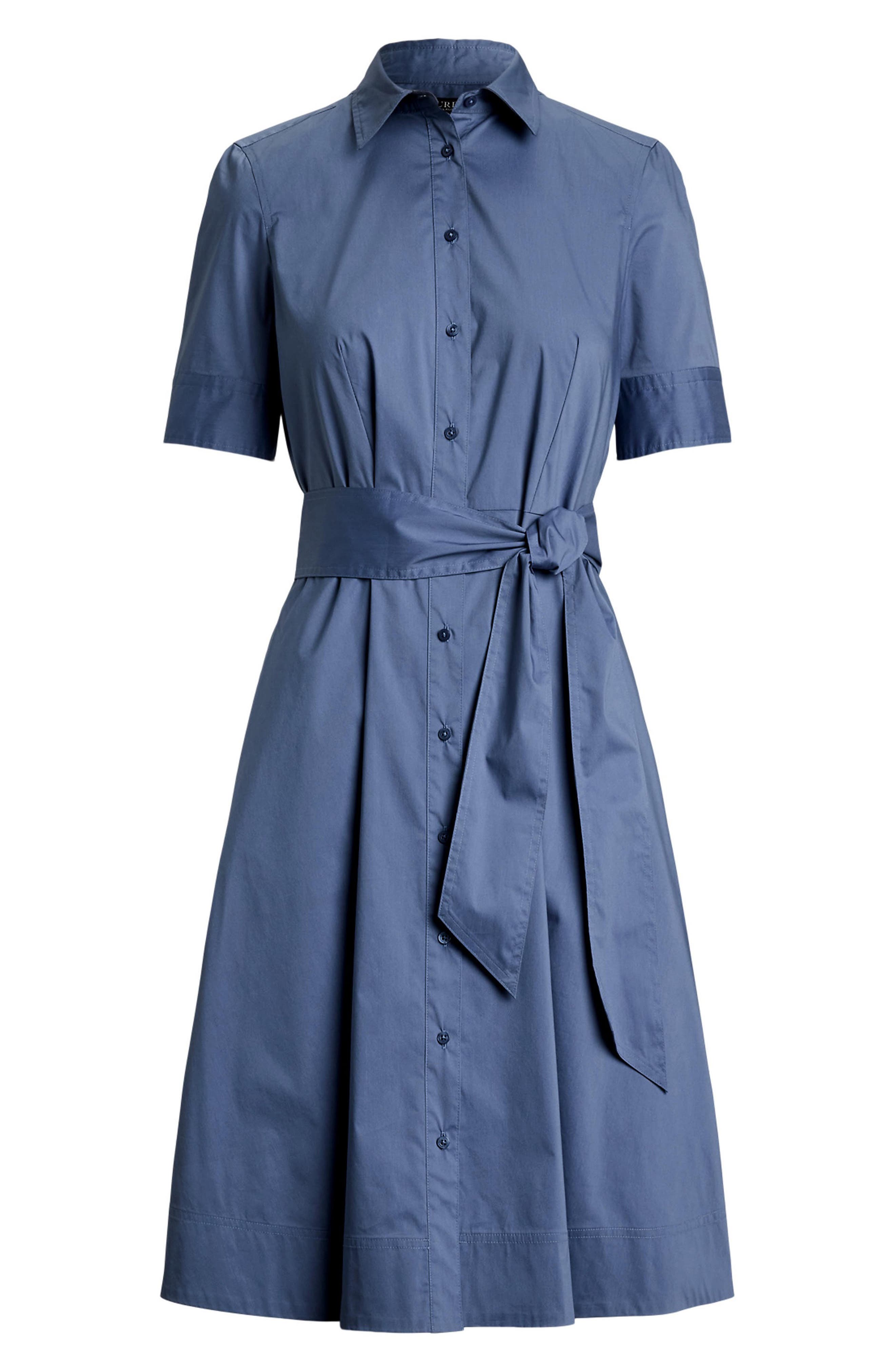 Женские Lauren Ralph Lauren Cotton Blend Shirtdress — фото 7