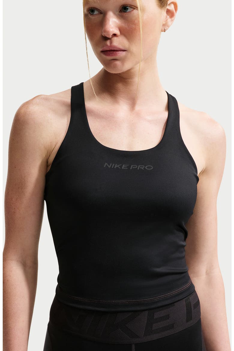 Pro Dri-FIT Racerback Tank, Alternate, color, BLACK/ BLACK