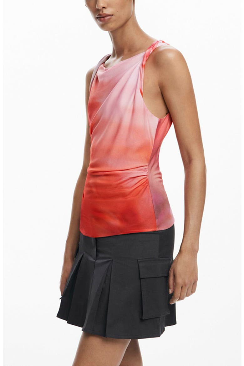 Reprise Cowl Neck Top, Alternate, color, RED
