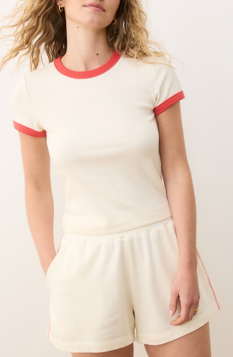 Marine Layer Lexi Sun-In Crewneck Rib T-Shirt, Main, color,