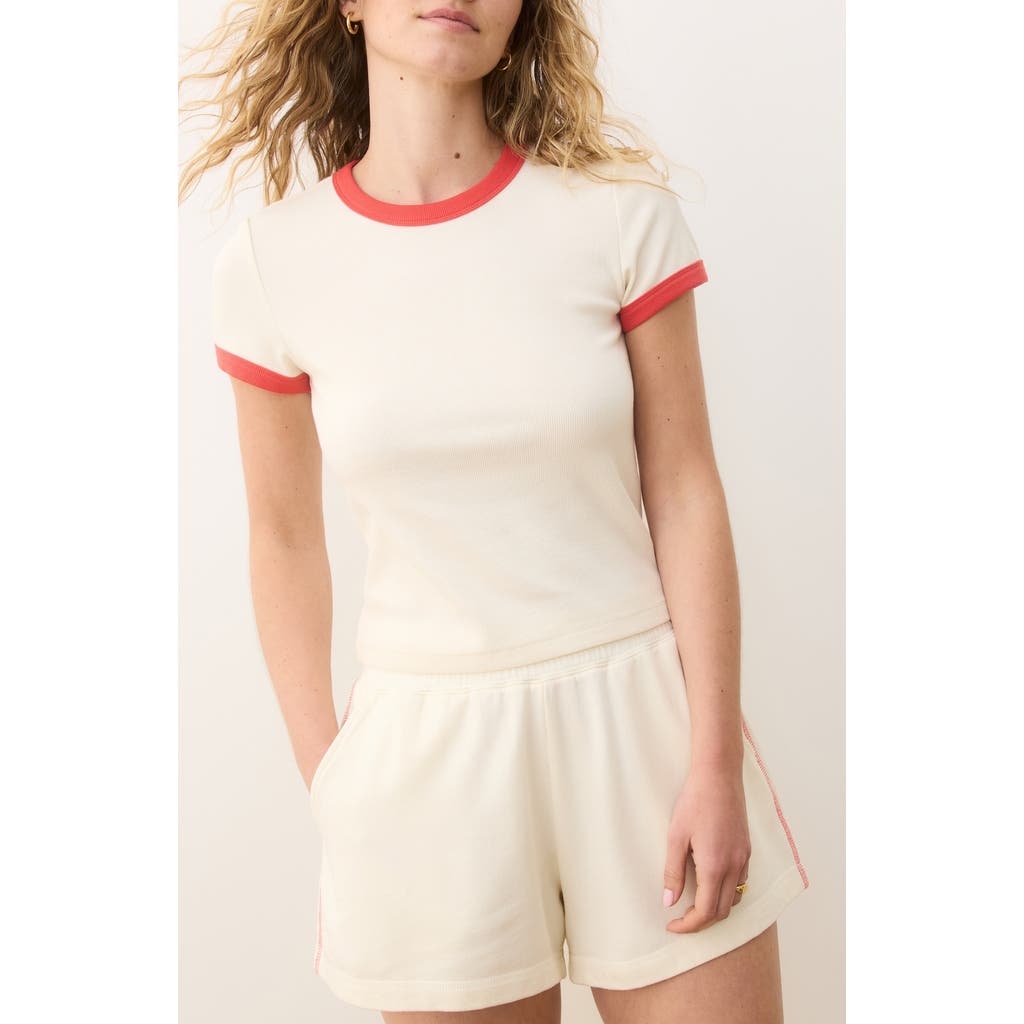 Shop Marine Layer Lexi Sun-in Crewneck Rib T-shirt